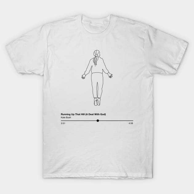 max mayfield x running up that hill BLACK LINEART VERSION T-Shirt by spnarchive